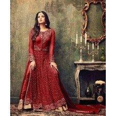 MZ4707-B RED MAISHA AZARA BRIDAL WEDDING WEAR DRESS